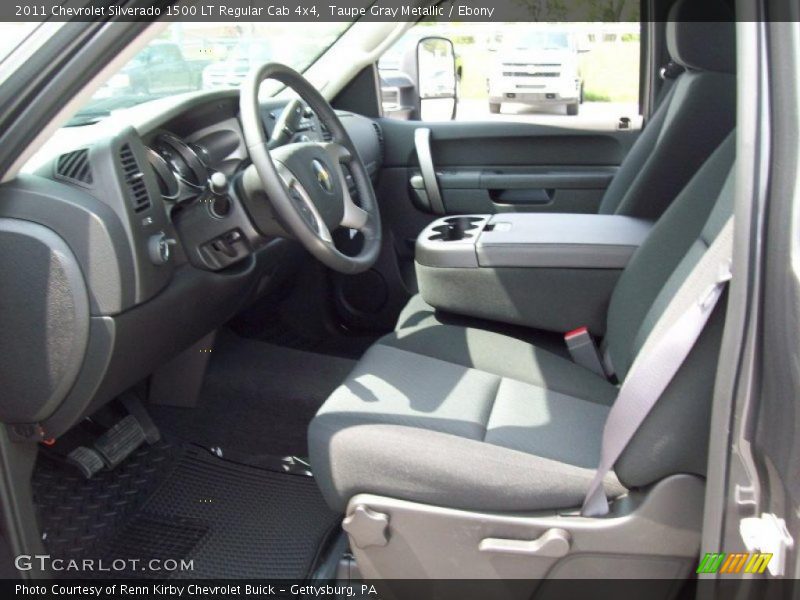 Taupe Gray Metallic / Ebony 2011 Chevrolet Silverado 1500 LT Regular Cab 4x4