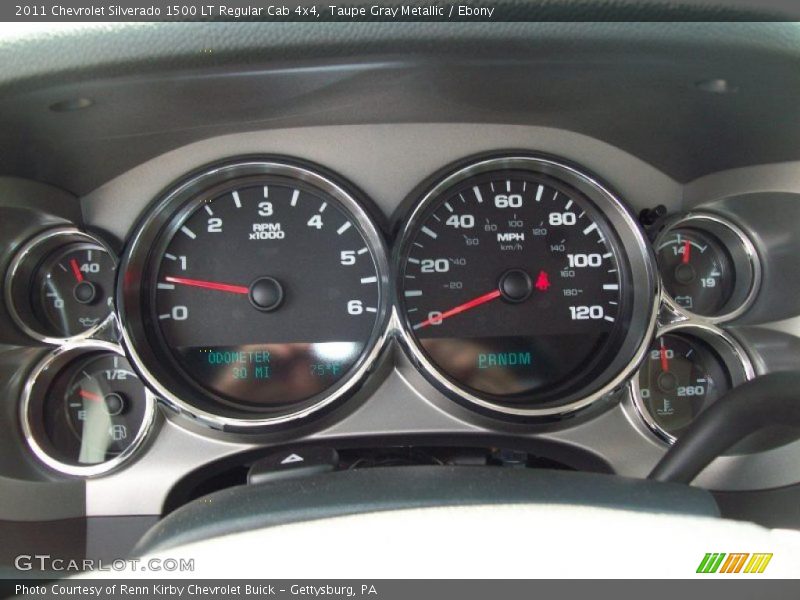 Taupe Gray Metallic / Ebony 2011 Chevrolet Silverado 1500 LT Regular Cab 4x4