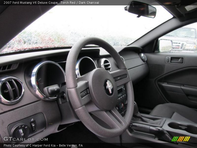 Torch Red / Dark Charcoal 2007 Ford Mustang V6 Deluxe Coupe