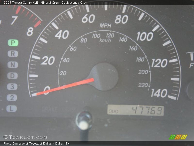 Mineral Green Opalescent / Gray 2005 Toyota Camry XLE