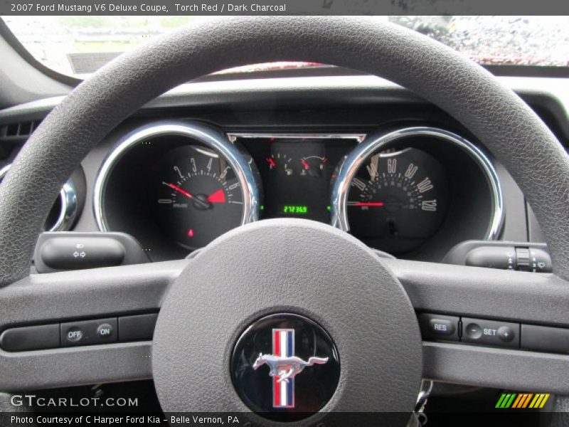 Torch Red / Dark Charcoal 2007 Ford Mustang V6 Deluxe Coupe