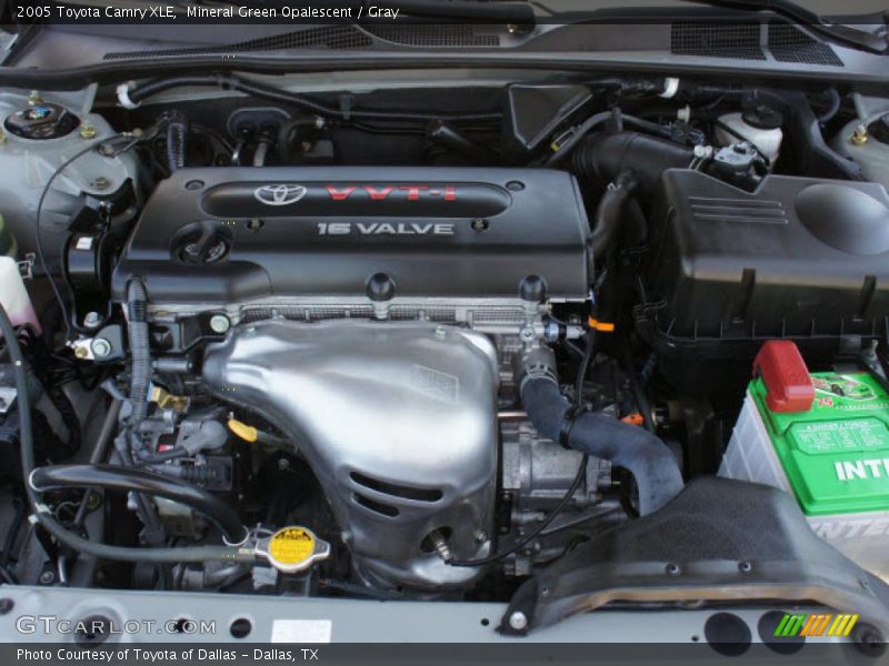 Mineral Green Opalescent / Gray 2005 Toyota Camry XLE