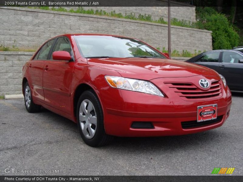 Barcelona Red Metallic / Ash 2009 Toyota Camry LE