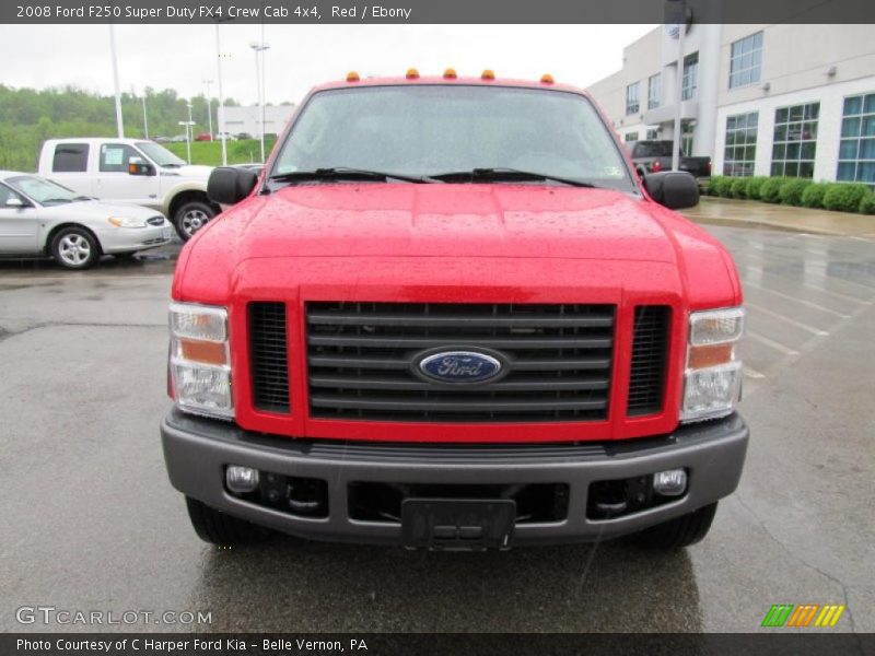 Red / Ebony 2008 Ford F250 Super Duty FX4 Crew Cab 4x4