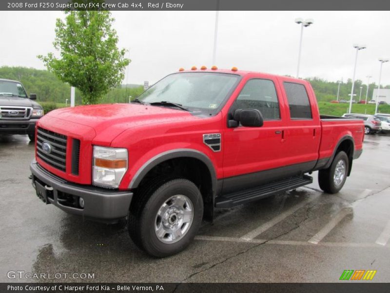 Red / Ebony 2008 Ford F250 Super Duty FX4 Crew Cab 4x4