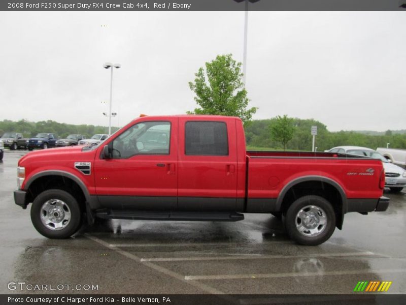  2008 F250 Super Duty FX4 Crew Cab 4x4 Red