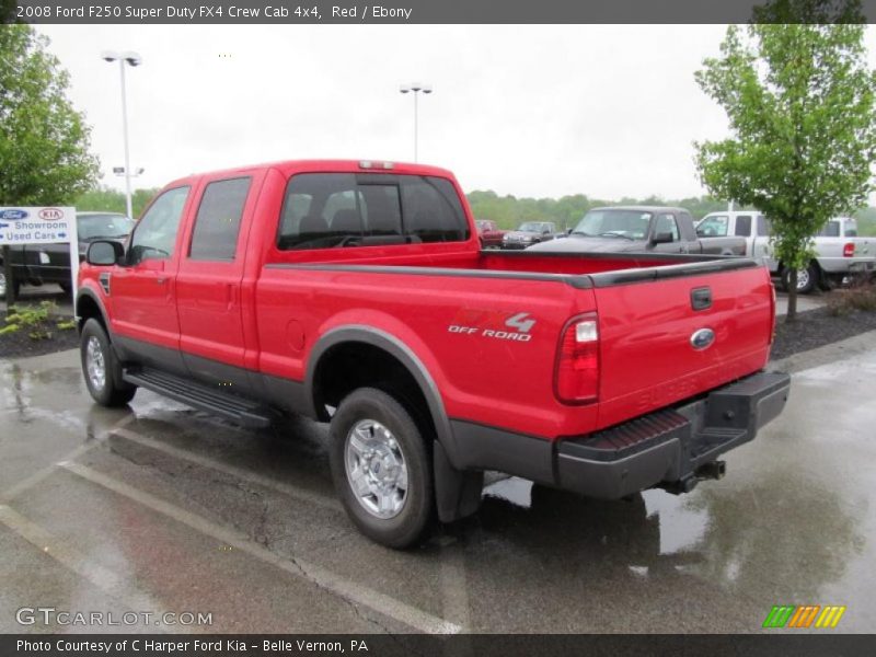  2008 F250 Super Duty FX4 Crew Cab 4x4 Red