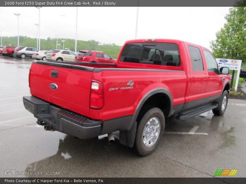 Red / Ebony 2008 Ford F250 Super Duty FX4 Crew Cab 4x4