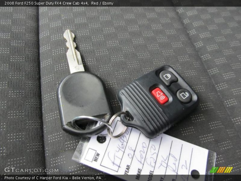 Red / Ebony 2008 Ford F250 Super Duty FX4 Crew Cab 4x4