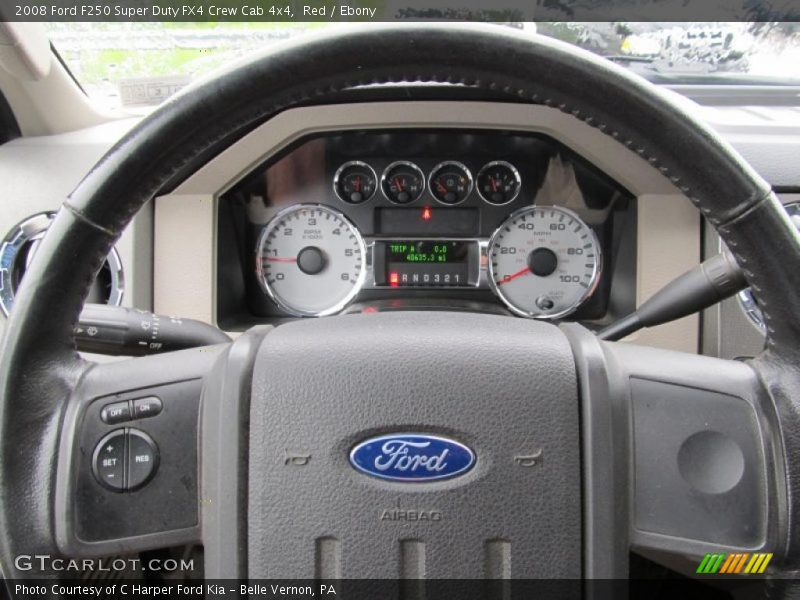 Red / Ebony 2008 Ford F250 Super Duty FX4 Crew Cab 4x4