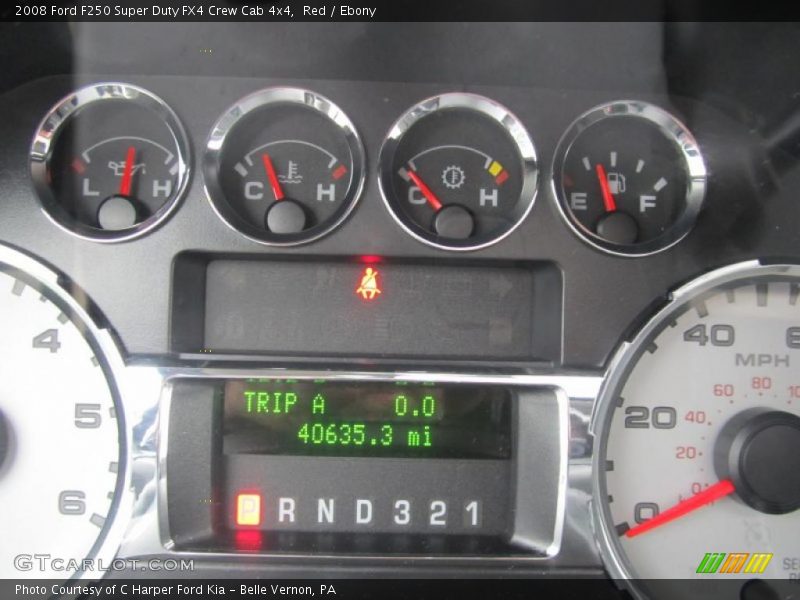 Red / Ebony 2008 Ford F250 Super Duty FX4 Crew Cab 4x4