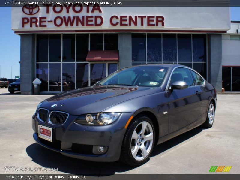 Sparkling Graphite Metallic / Grey 2007 BMW 3 Series 328i Coupe