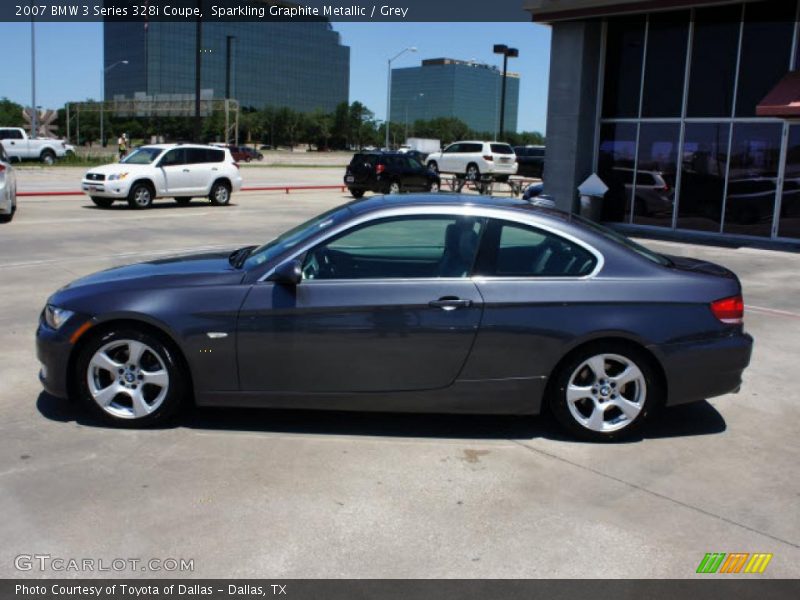 Sparkling Graphite Metallic / Grey 2007 BMW 3 Series 328i Coupe