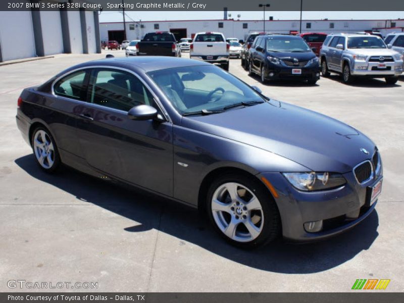 Sparkling Graphite Metallic / Grey 2007 BMW 3 Series 328i Coupe