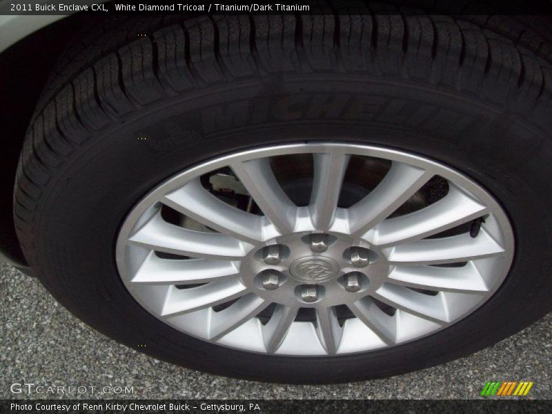 White Diamond Tricoat / Titanium/Dark Titanium 2011 Buick Enclave CXL