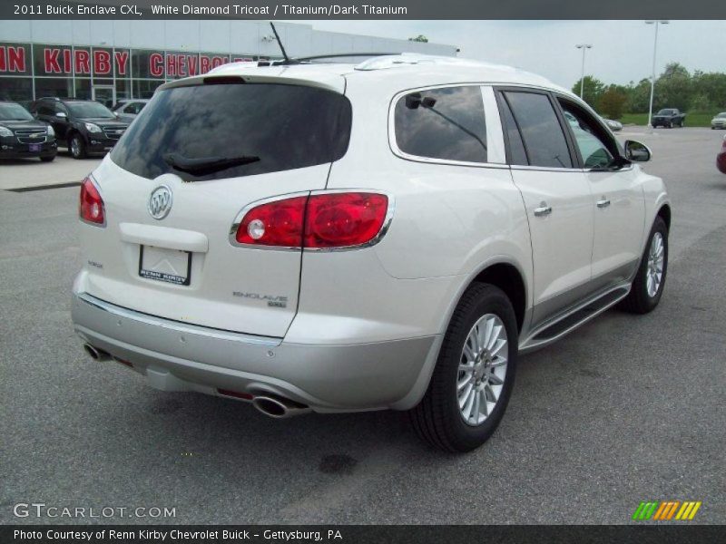 White Diamond Tricoat / Titanium/Dark Titanium 2011 Buick Enclave CXL