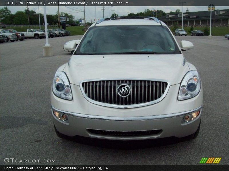 White Diamond Tricoat / Titanium/Dark Titanium 2011 Buick Enclave CXL