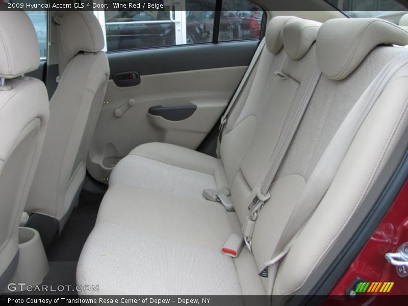 Wine Red / Beige 2009 Hyundai Accent GLS 4 Door