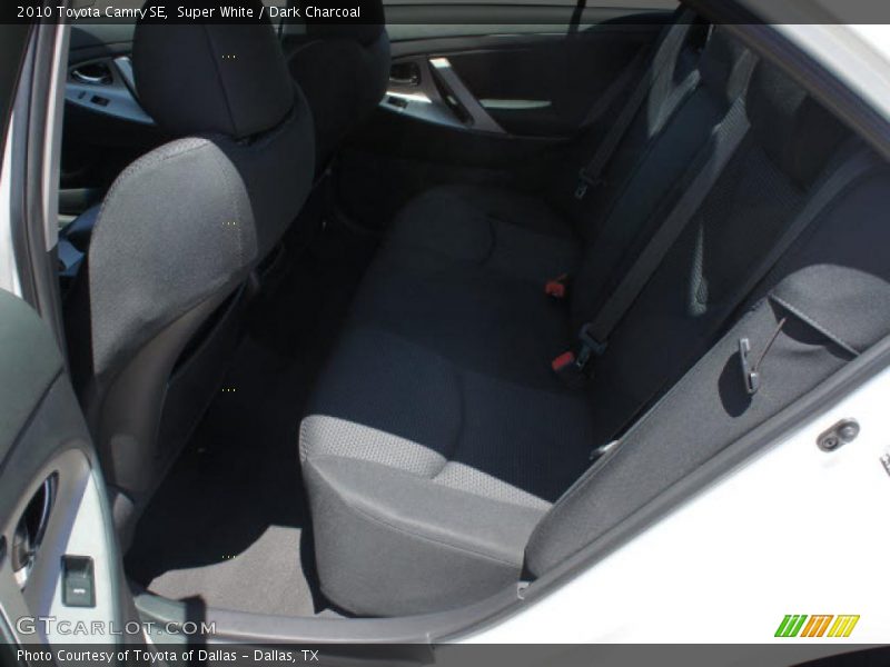 Super White / Dark Charcoal 2010 Toyota Camry SE