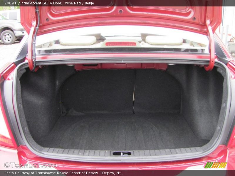 Wine Red / Beige 2009 Hyundai Accent GLS 4 Door