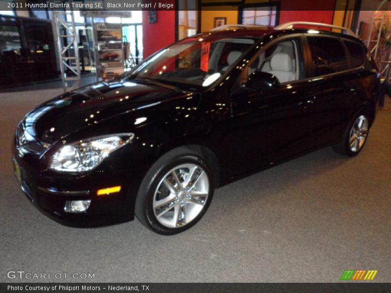 Black Noir Pearl / Beige 2011 Hyundai Elantra Touring SE