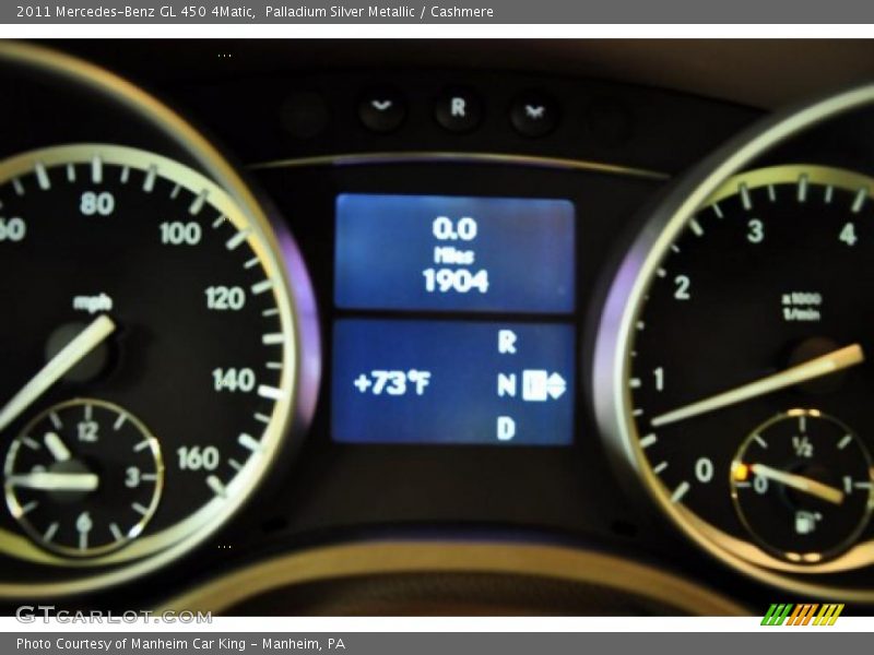 Palladium Silver Metallic / Cashmere 2011 Mercedes-Benz GL 450 4Matic