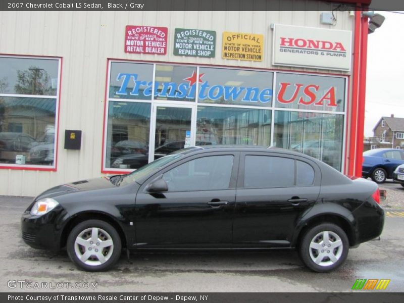 Black / Gray 2007 Chevrolet Cobalt LS Sedan