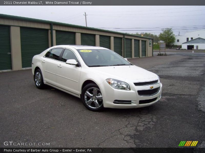 White Diamond Tricoat / Ebony 2011 Chevrolet Malibu LT