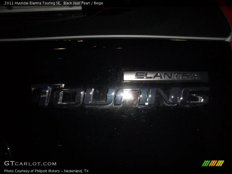 Black Noir Pearl / Beige 2011 Hyundai Elantra Touring SE