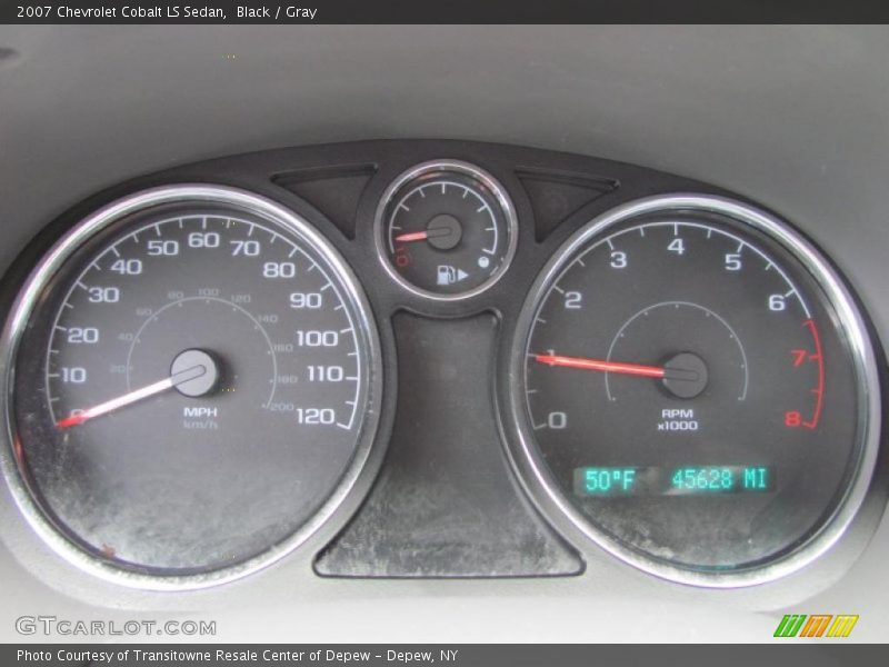 Black / Gray 2007 Chevrolet Cobalt LS Sedan