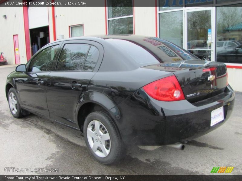 Black / Gray 2007 Chevrolet Cobalt LS Sedan