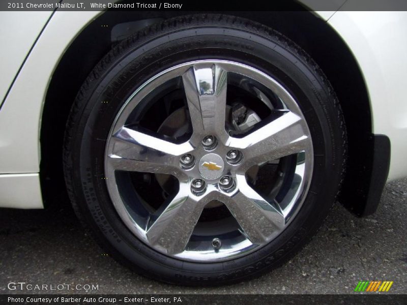 White Diamond Tricoat / Ebony 2011 Chevrolet Malibu LT