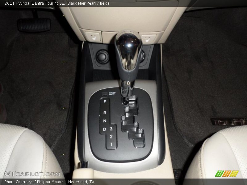 Black Noir Pearl / Beige 2011 Hyundai Elantra Touring SE