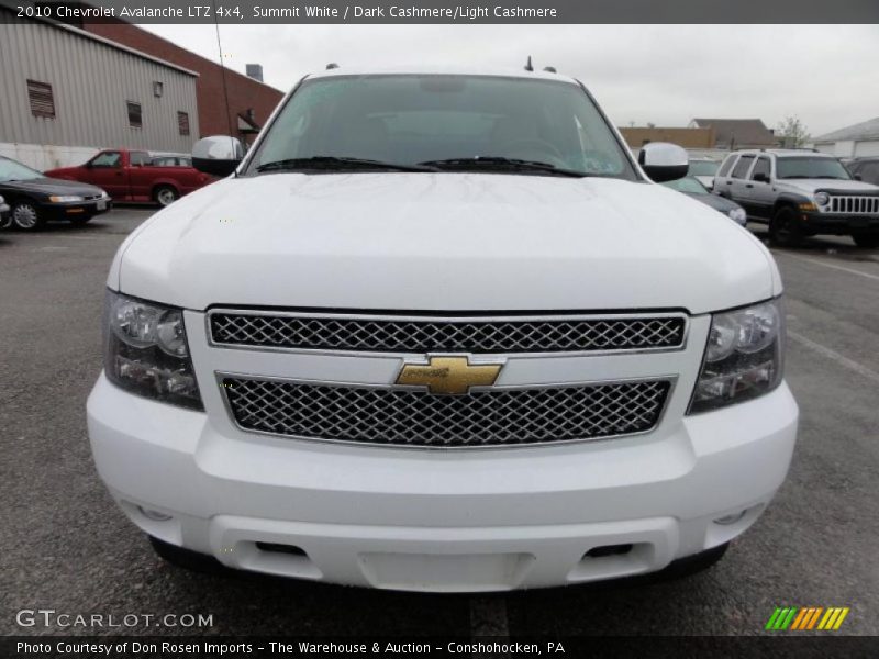 Summit White / Dark Cashmere/Light Cashmere 2010 Chevrolet Avalanche LTZ 4x4