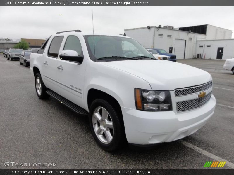 Summit White / Dark Cashmere/Light Cashmere 2010 Chevrolet Avalanche LTZ 4x4