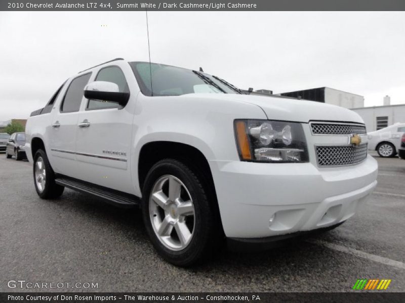 Summit White / Dark Cashmere/Light Cashmere 2010 Chevrolet Avalanche LTZ 4x4