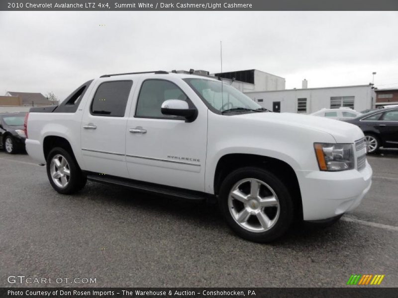 Summit White / Dark Cashmere/Light Cashmere 2010 Chevrolet Avalanche LTZ 4x4