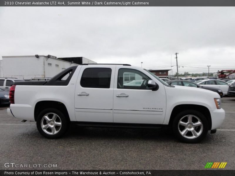 Summit White / Dark Cashmere/Light Cashmere 2010 Chevrolet Avalanche LTZ 4x4
