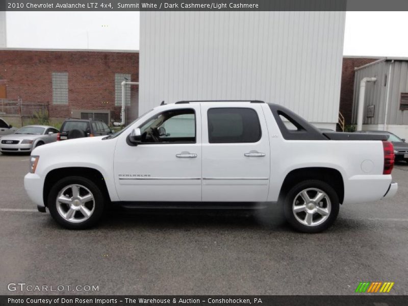 Summit White / Dark Cashmere/Light Cashmere 2010 Chevrolet Avalanche LTZ 4x4