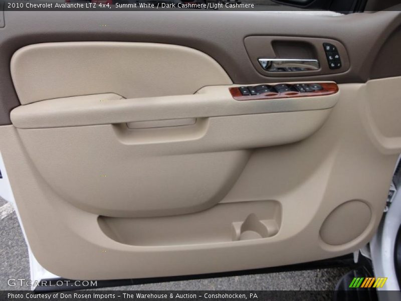 Summit White / Dark Cashmere/Light Cashmere 2010 Chevrolet Avalanche LTZ 4x4