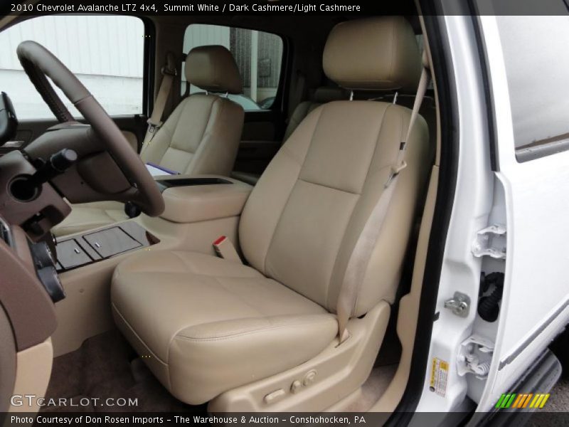 Summit White / Dark Cashmere/Light Cashmere 2010 Chevrolet Avalanche LTZ 4x4