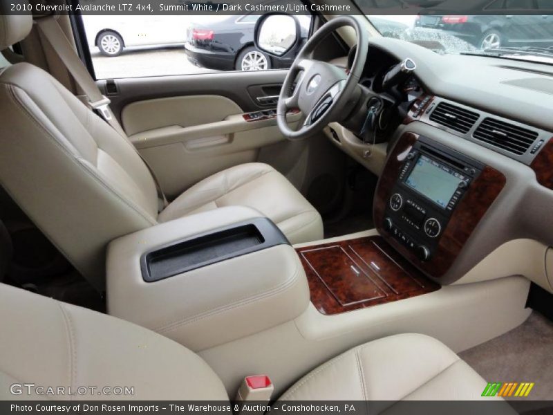 Summit White / Dark Cashmere/Light Cashmere 2010 Chevrolet Avalanche LTZ 4x4