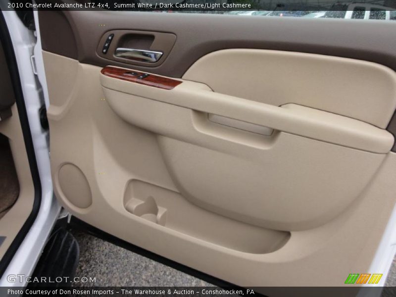 Summit White / Dark Cashmere/Light Cashmere 2010 Chevrolet Avalanche LTZ 4x4