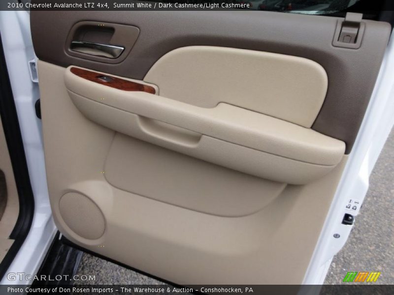 Summit White / Dark Cashmere/Light Cashmere 2010 Chevrolet Avalanche LTZ 4x4