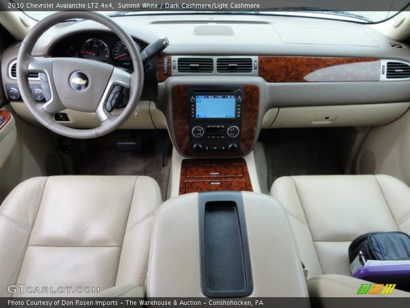 Summit White / Dark Cashmere/Light Cashmere 2010 Chevrolet Avalanche LTZ 4x4