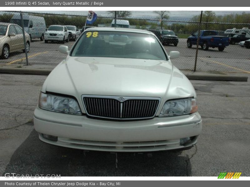 Ivory Quartz Metallic / Beige 1998 Infiniti Q 45 Sedan