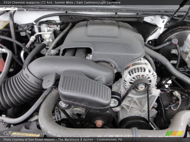 Summit White / Dark Cashmere/Light Cashmere 2010 Chevrolet Avalanche LTZ 4x4