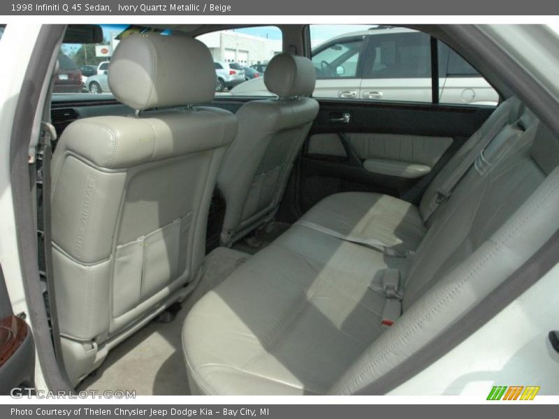 Ivory Quartz Metallic / Beige 1998 Infiniti Q 45 Sedan