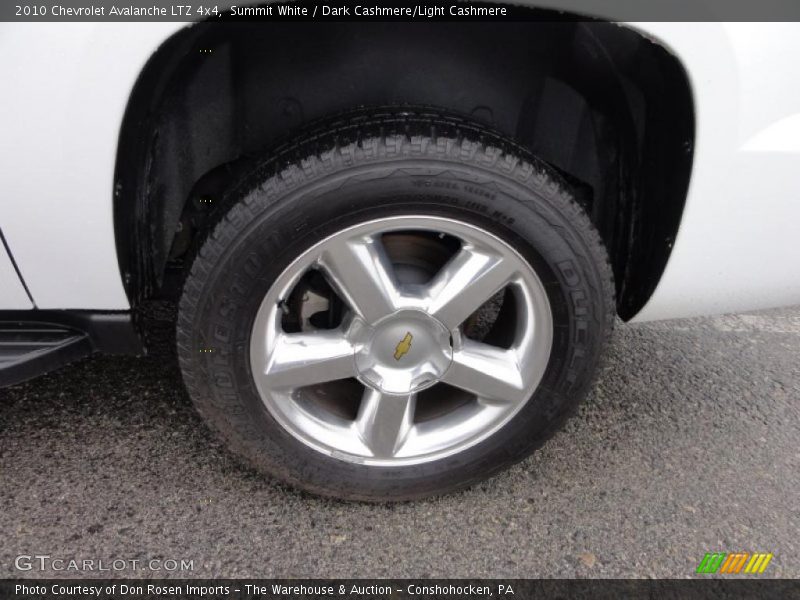 Summit White / Dark Cashmere/Light Cashmere 2010 Chevrolet Avalanche LTZ 4x4