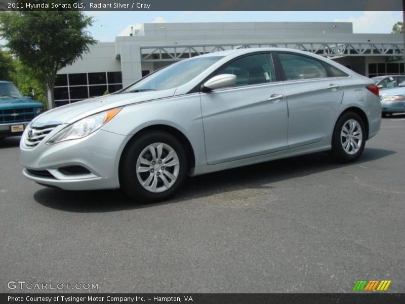 Radiant Silver / Gray 2011 Hyundai Sonata GLS